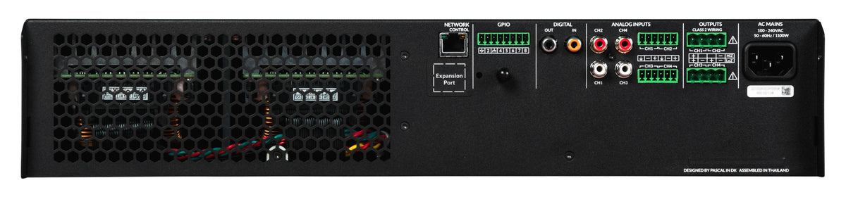 Sonance - Blaze PowerZone Connect 3004 – 3000 W DSP-enabled Class-D amplifier with 4 channels (Each) - Black