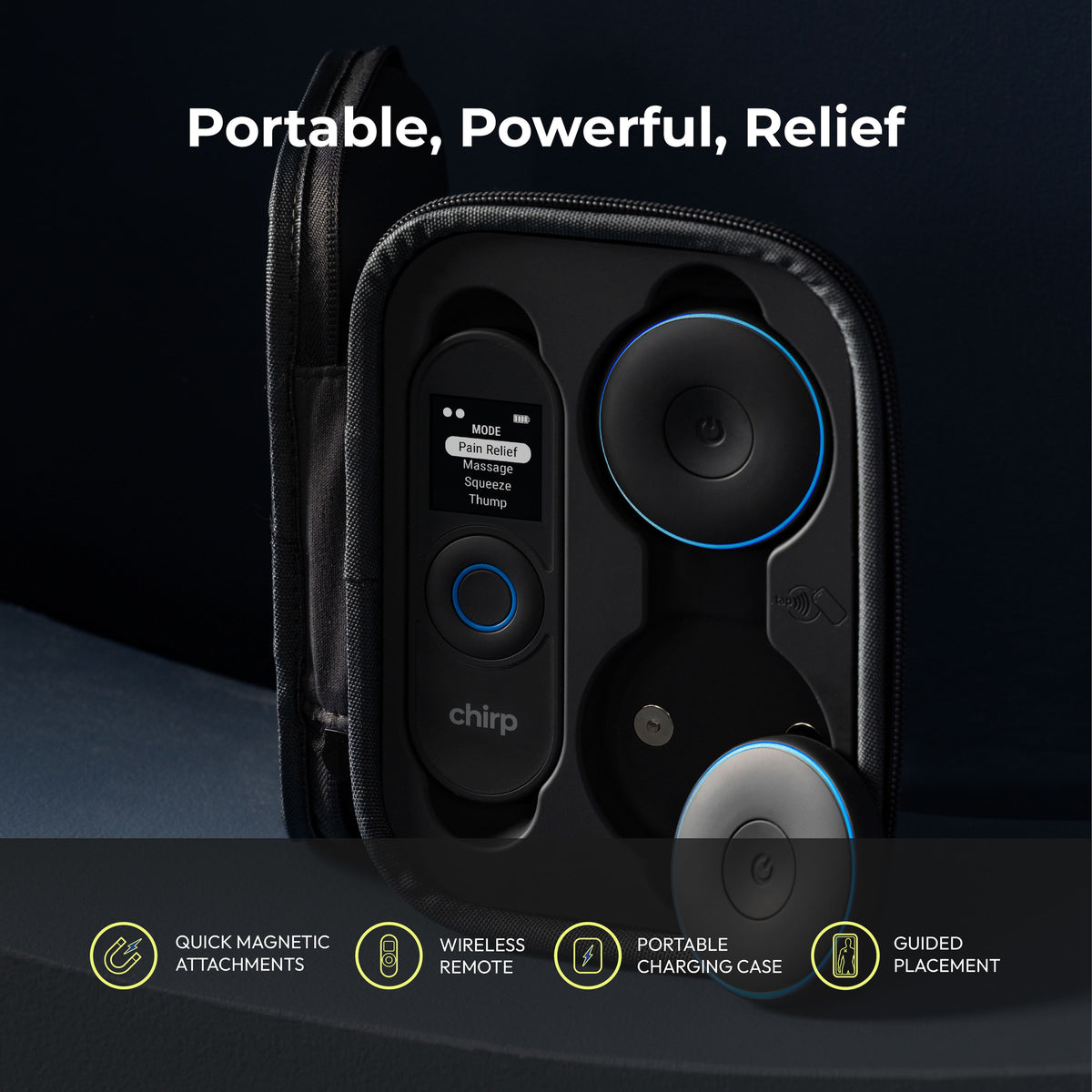 Chirp - Halo Wireless Muscle Stimulator (Double) - Slate