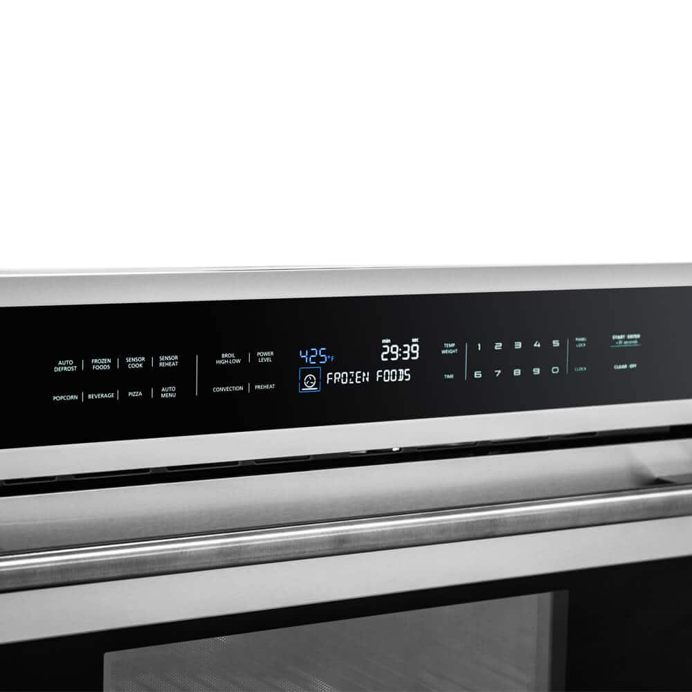 Forno Appliances - Oliena Espresso 1.6 cu. ft. Compact Convection Oven and 1000W Microwave Combo - Silver