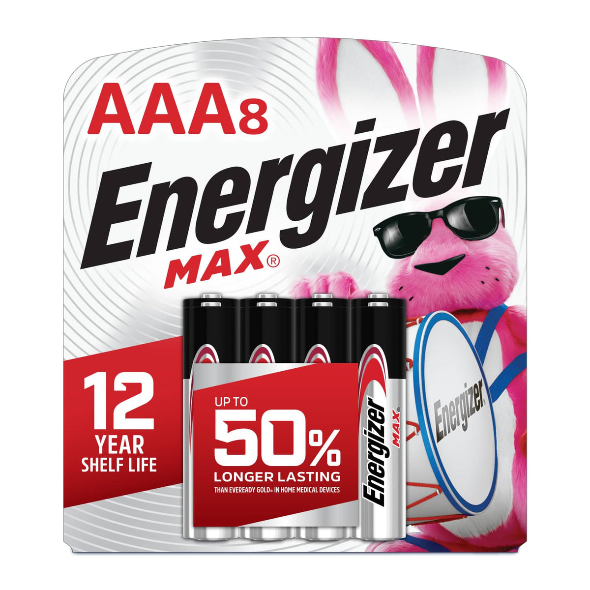 Energizer - MAX AAA Batteries (8 Pack), Triple A Alkaline Batteries