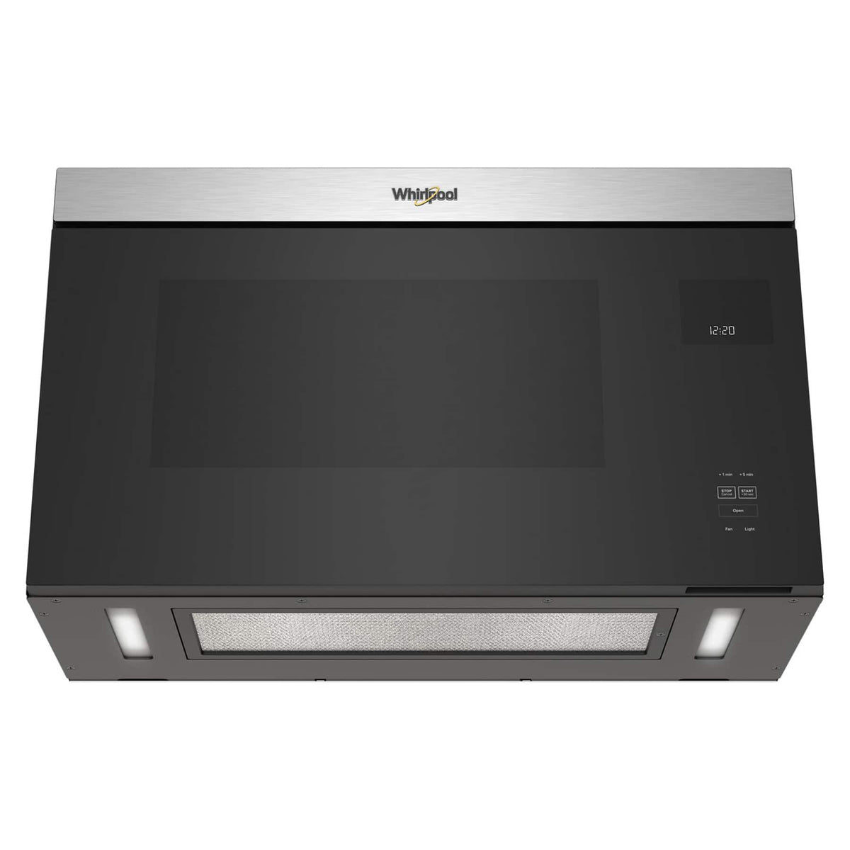 Whirlpool - 1.1 Cu. Ft. Over-the-Range Microwave with Flush Built-in Design - Stainless Steel
