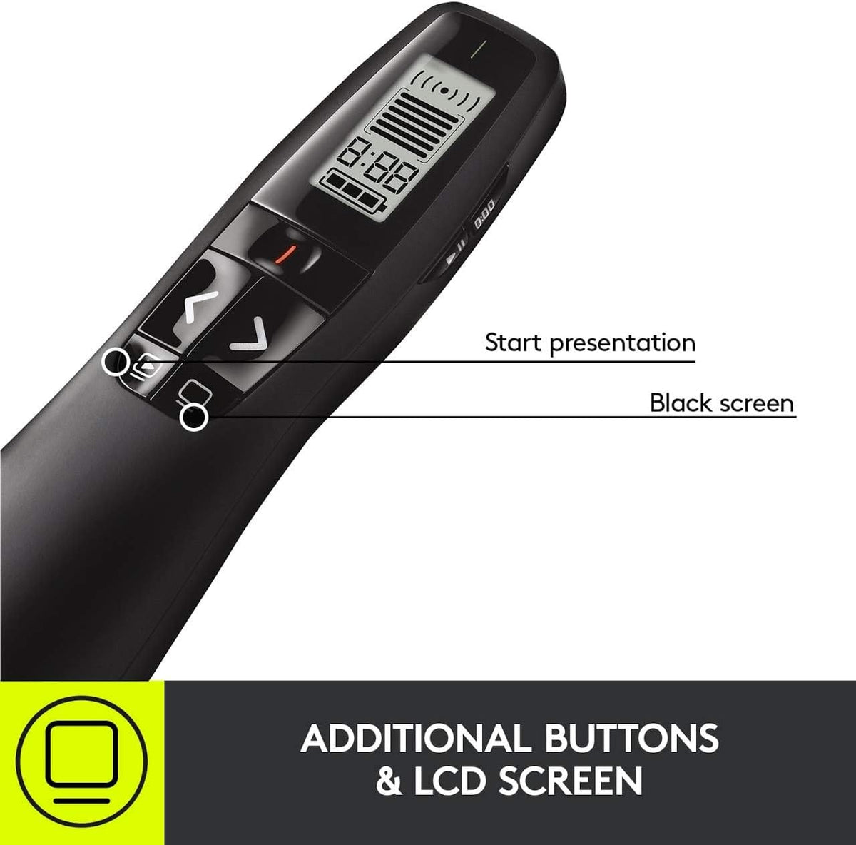 Logitech - R800 Professional Presenter - Black