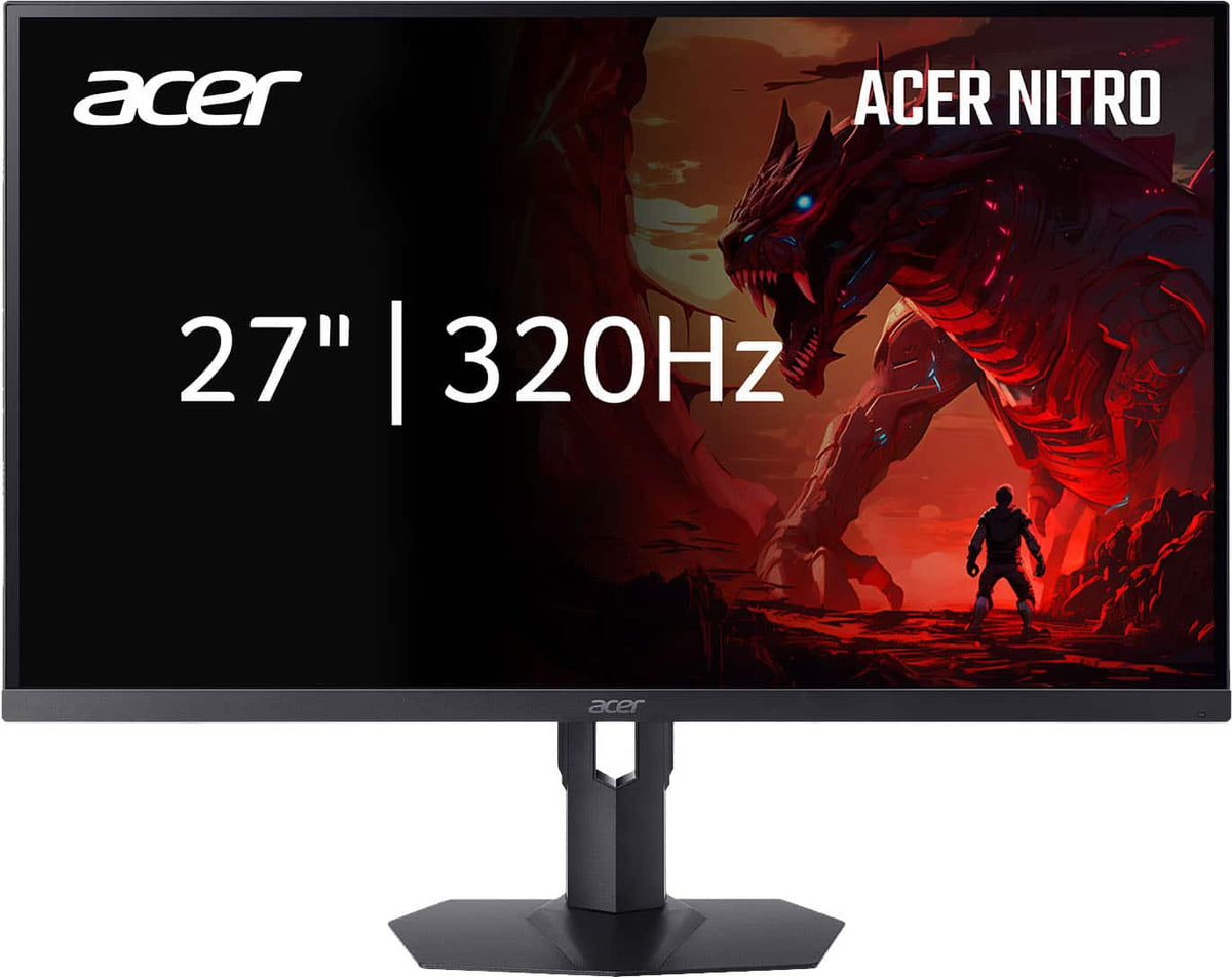 Acer - Nitro XV275U F5biipprx 27" IPS MiniLED WQHD AMD FreeSync Premium Gaming Monitor– Native 320Hz,1ms(DisplayPort, 2 x HDMI) - Black