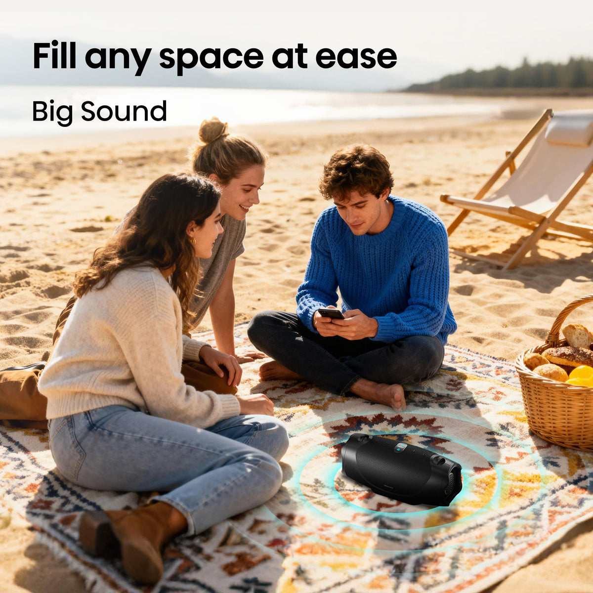 Hisense - Portable Speaker - Black