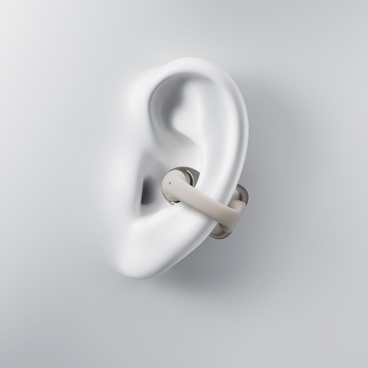 Shokz - OpenDots ONE Open-Ear Clip-On True Wireless Bluetooth Earbuds - Gray