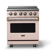 Viking - 30"W. Pro5S 4.7 Cu. Ft. Freestanding 4 Element Electric Convection Range - /Brushed Brass - Blush