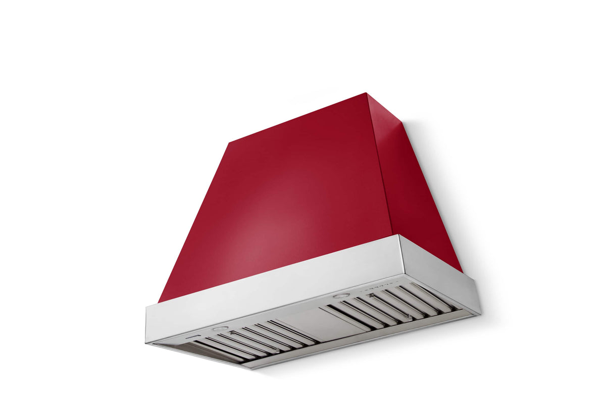 AGA - 36 inches - Externally Vented - Wall Range Hood - Piccadilly Red