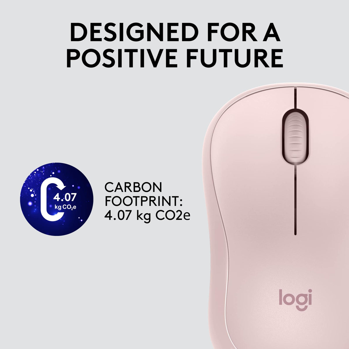 Logitech - M220 SILENT Wireless Optical Ambidextrous Mouse - Wireless - Rose