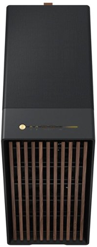 Fractal Design - North XL Charcoal Black Chassis with Walnut Front and Dark Tinted G Side Panel Mid-Tower PC Case - Black