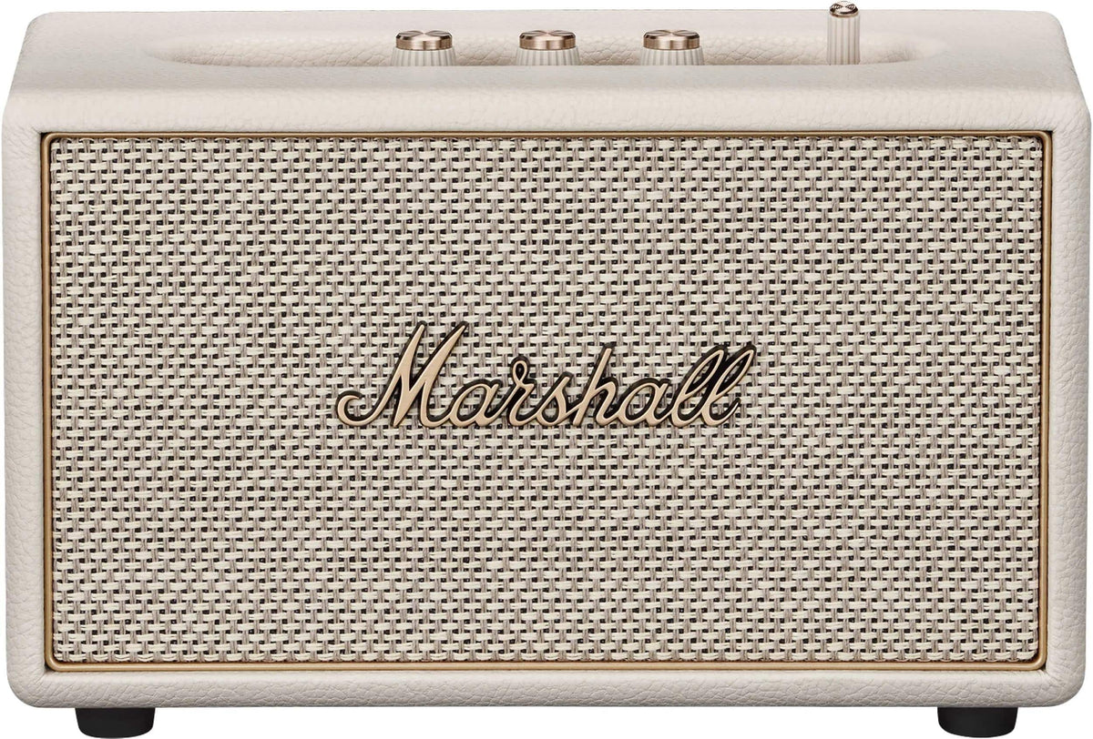Marshall - Acton IV Bluetooth Home Speaker with Volume / Bass / Treble Controls and 3.5 mm Auxilary / RCA Inputs - Cream
