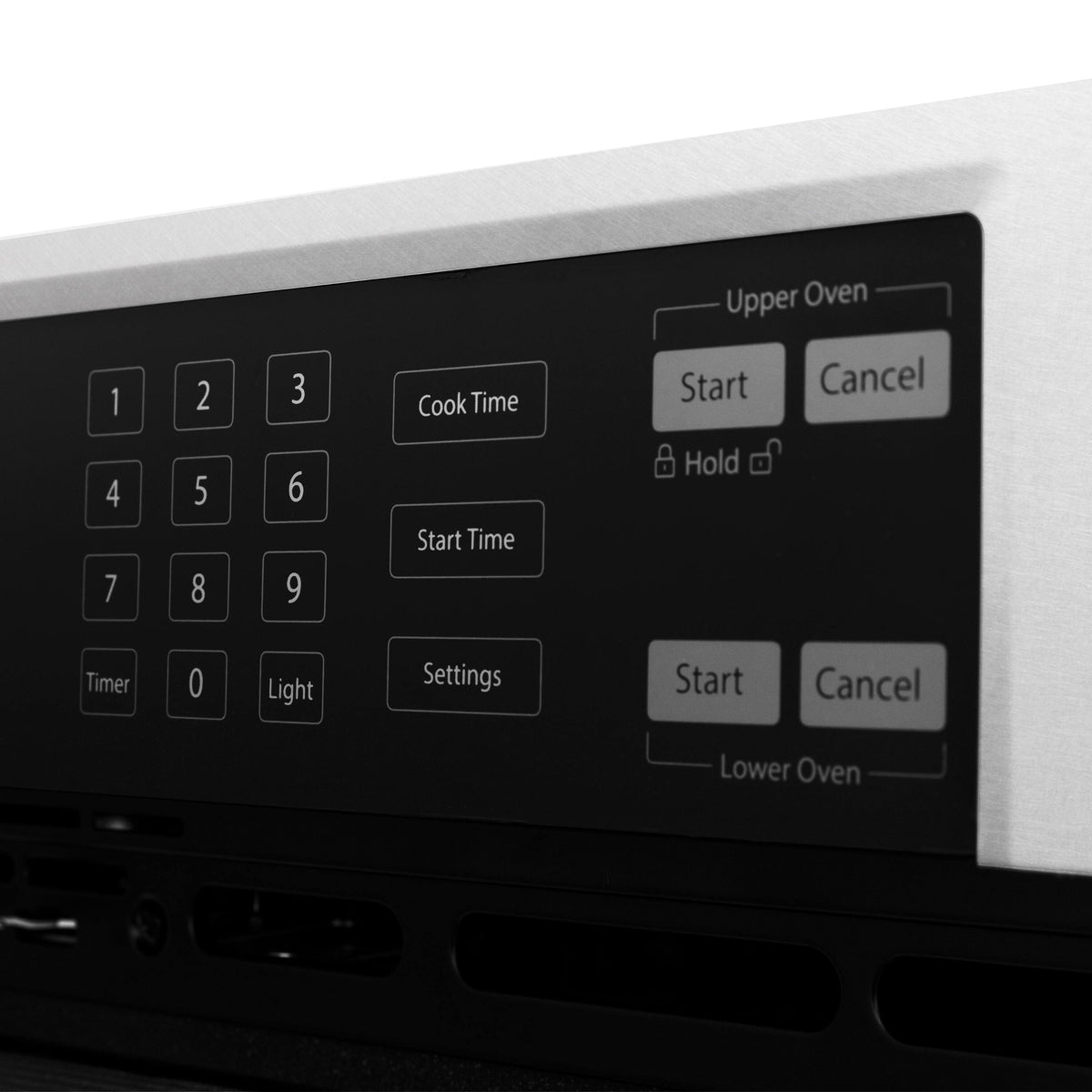 ZLINE - Autograph 30 in. True Convection Double Wall Oven in Satin Steel with Bronze Helix Handles (WADSZ-30-KCB) - Satin Stainless Steel