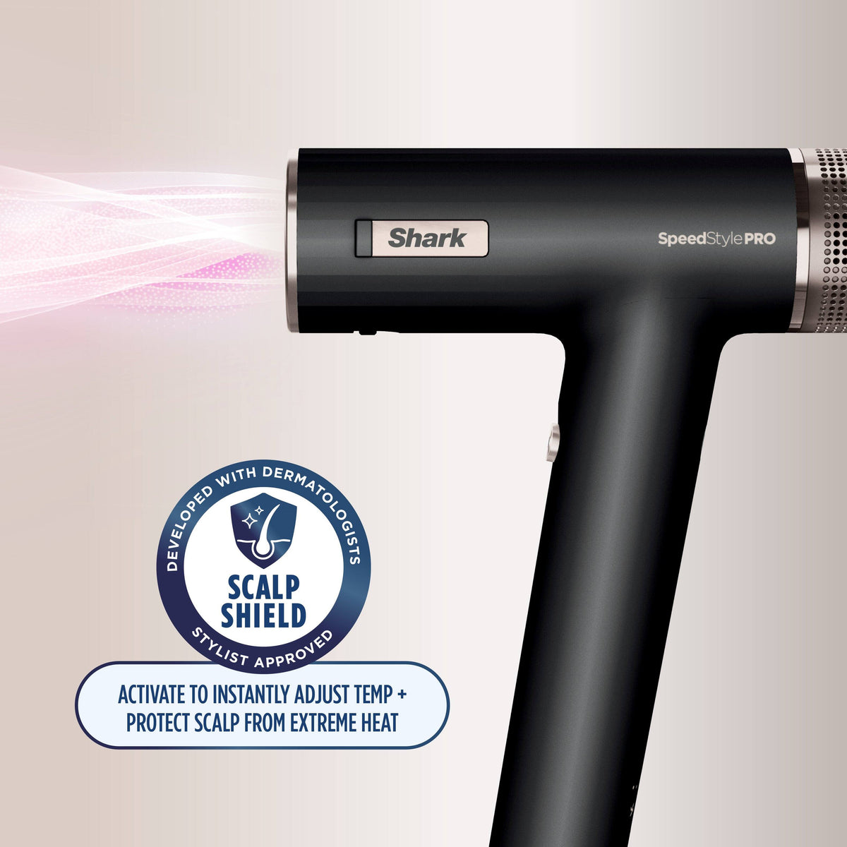 Shark - SpeedStyle Pro Professional Performance High-Velocity Hair Dryer System - Curly & Coily