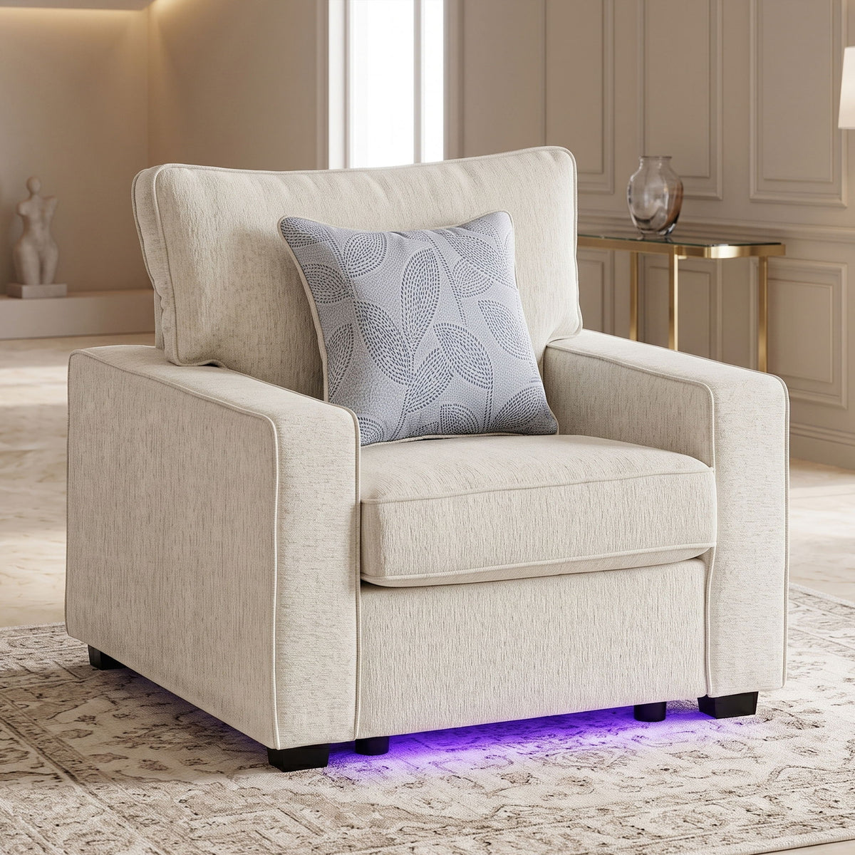 Rita - Sillón con iluminación LED inferior