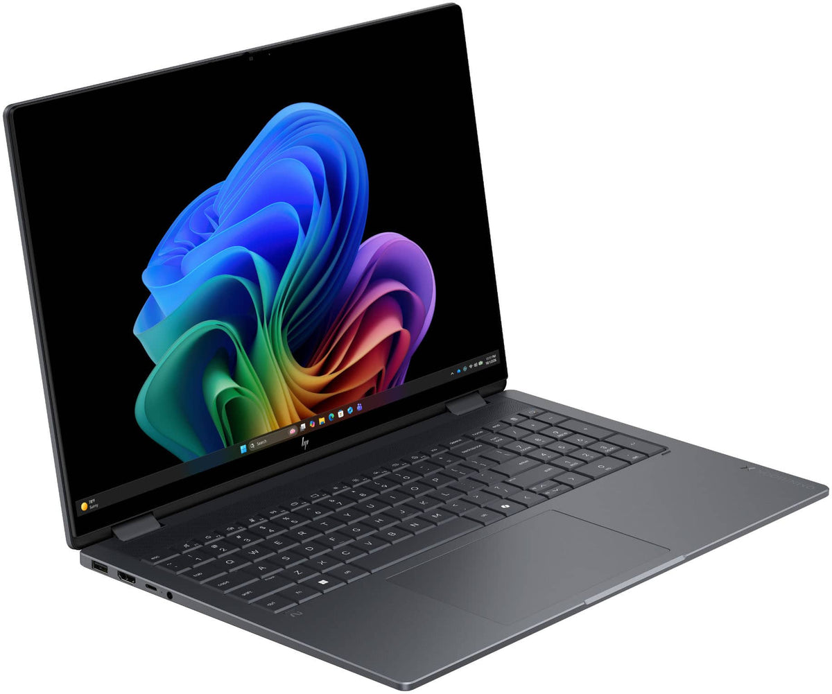 HP - OmniBook X Flip 2-in-1 - 16" 2K OLED Touchscreen Laptop - Intel Core Ultra 5 (2026) - 16GB Memory - 512GB SSD - Copilot+ - Eclipse Gray