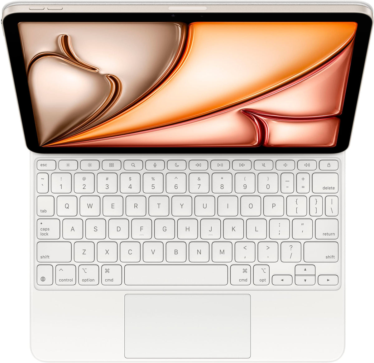 Apple - Geek Squad Certified Refurbished Magic Keyboard for iPad Air 11-inch (M3) - White