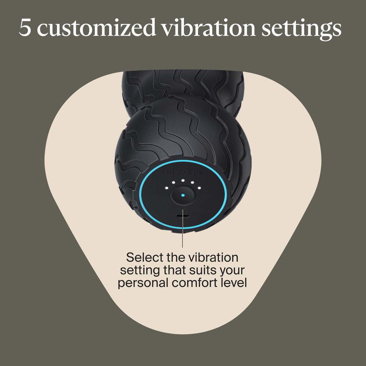 Therabody - WaveDuo - Vibrating Roller Contoured For The Back, Neck & Spine - Black