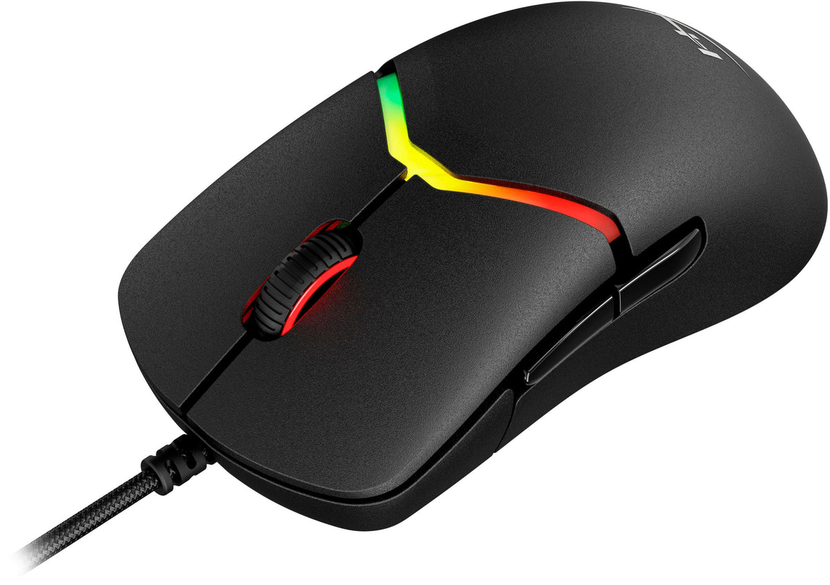HyperX - Pulsefire Saga Lightweight Wired Optical Gaming Mouse with RGB Lighting - Wired - Black