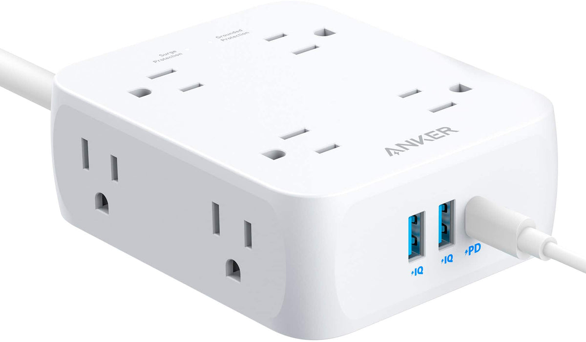 Anker - 341 USB Power Strip - White