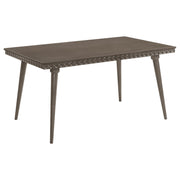 Perkins - Mesa de comedor rectangular - Marrón oscuro