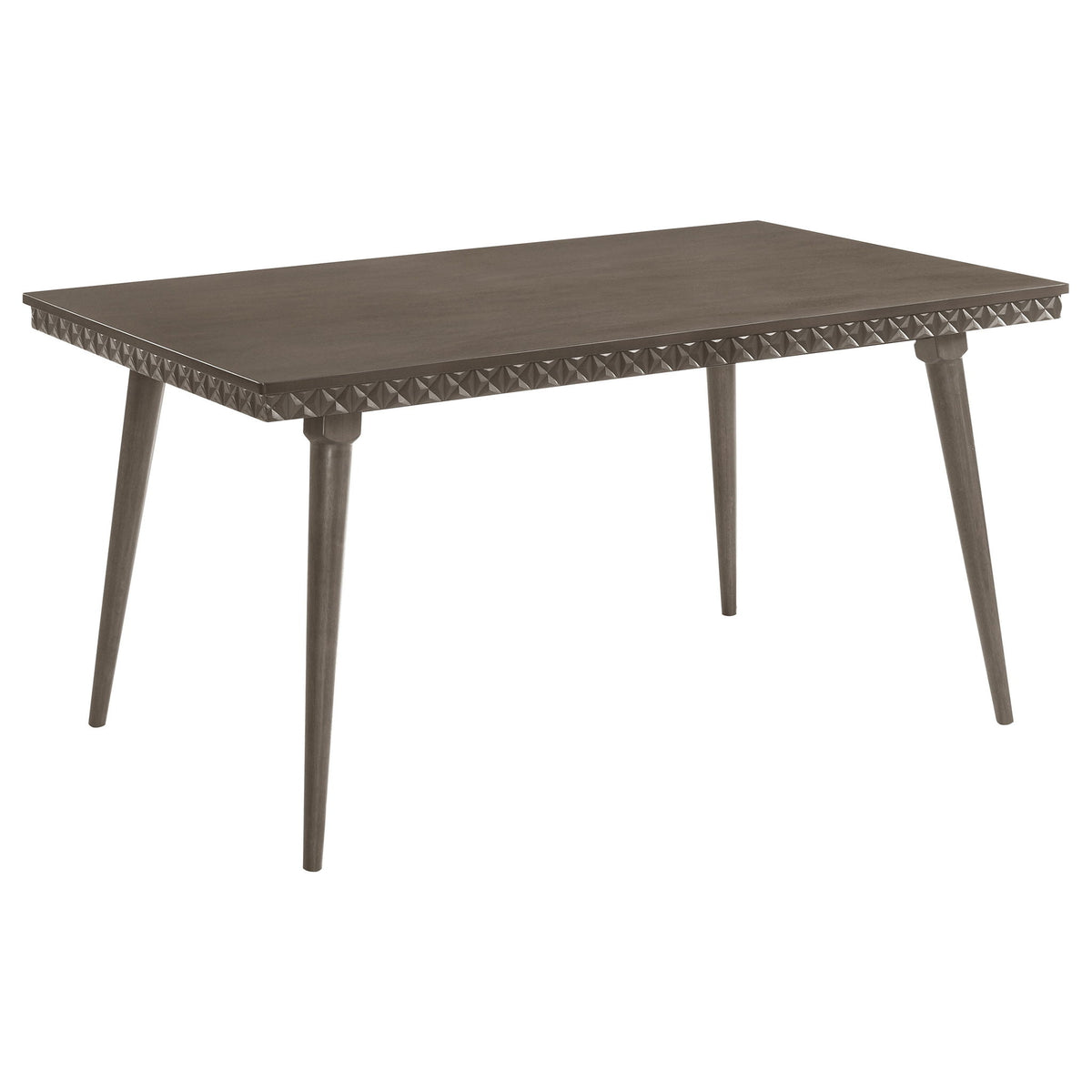 Perkins - Mesa de comedor rectangular - Marrón oscuro