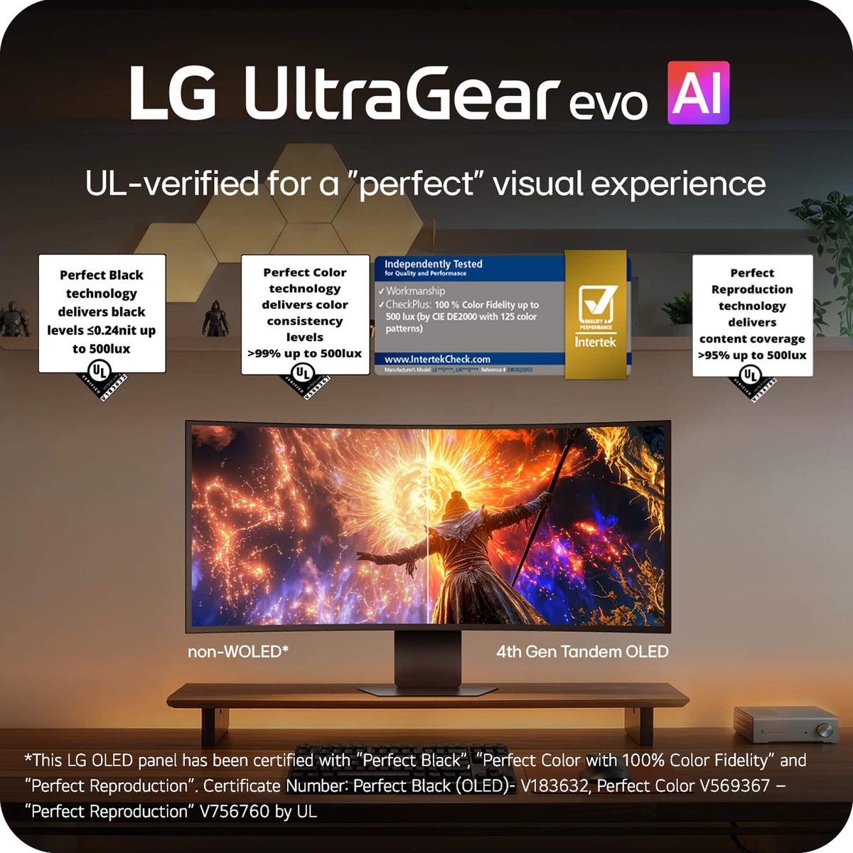 LG - UltraGear evo GX9 39" 5K2K OLED 165Hz 0.03ms G-SYNC FreeSync Premium Pro Gaming Monitor with DisplayHDR TRUE 500 - Black