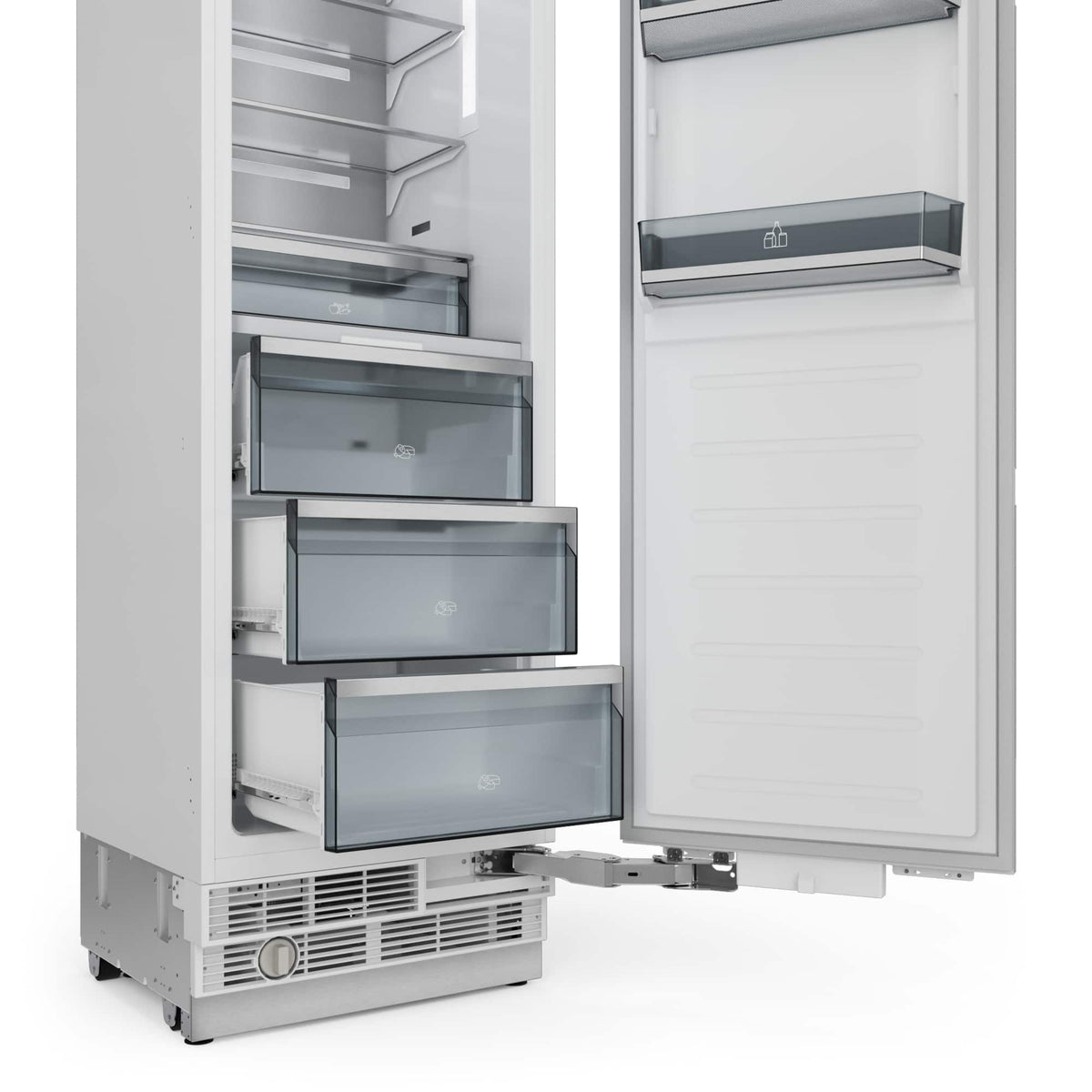 Thor Kitchen - 24 in. Wide 12.5-Cu. Ft. Built In Column Refrigerator - Custom Panel Ready - White