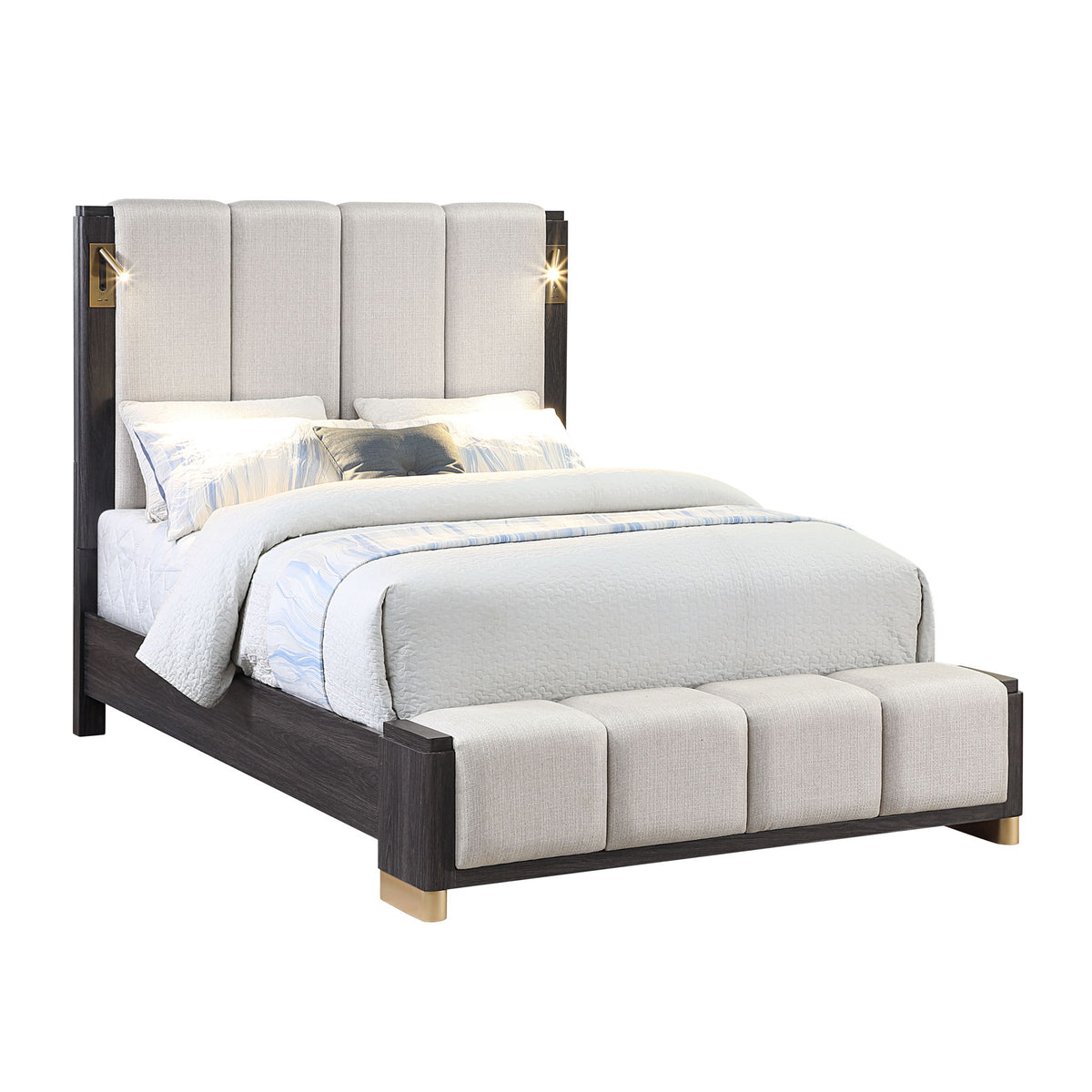 Clifton - Cama de plataforma tapizada