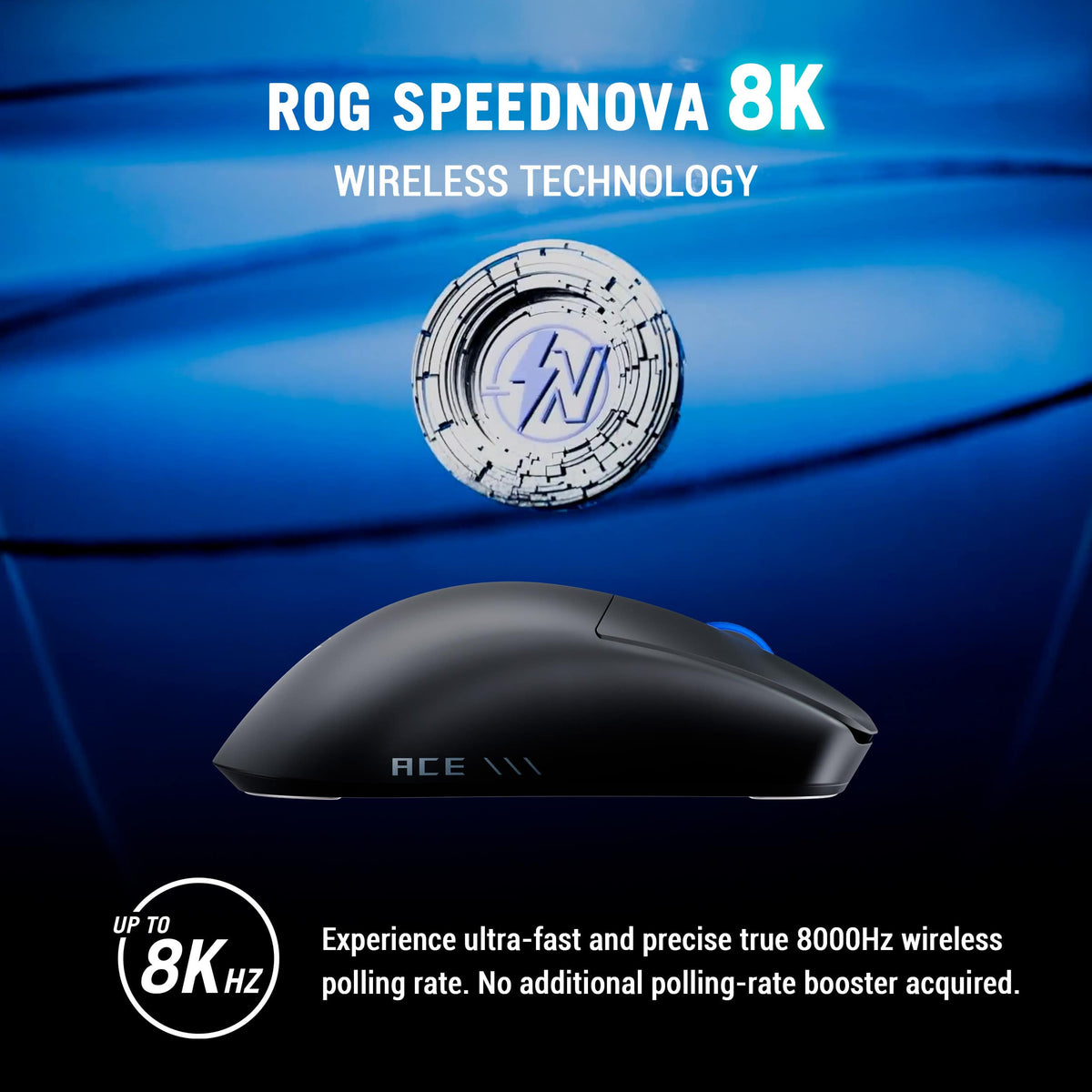 ASUS - ROG Harpe II Ace Ultralight Optical Gaming Mouse with ROG SpeedNova Wireless Technology - Wireless - Black