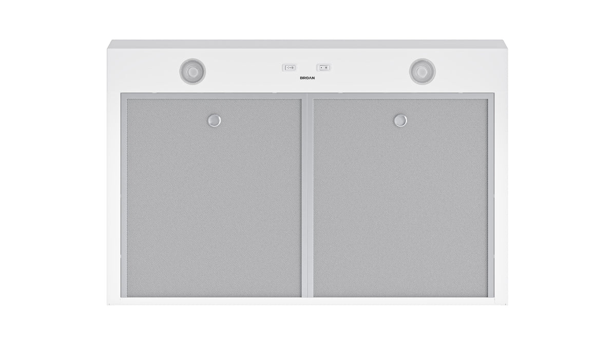 Broan - 30 inches - Convertible - Under cabinet Range Hood - White
