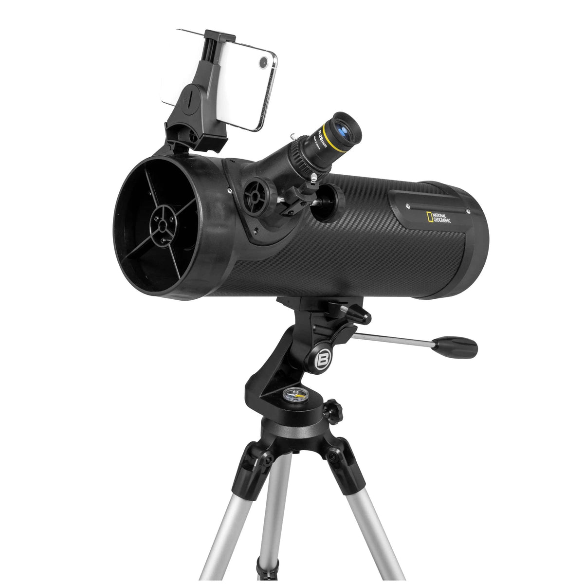 National Geographic - 114mm Reflector Telescope with APP - Black