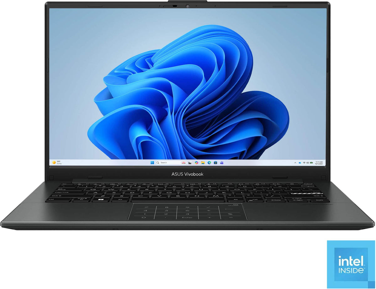 ASUS - Vivobook Go 14 14" FHD Laptop - Intel Processor N50 (2026) - 4GB Memory - 128GB Storage - Mixed Black