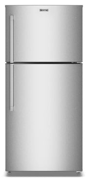 Maytag - 30 in. Wide 19 cu. ft. Top-Freezer Refrigerator with Garage Mode - Fingerprint-Resistant Stainless Finish