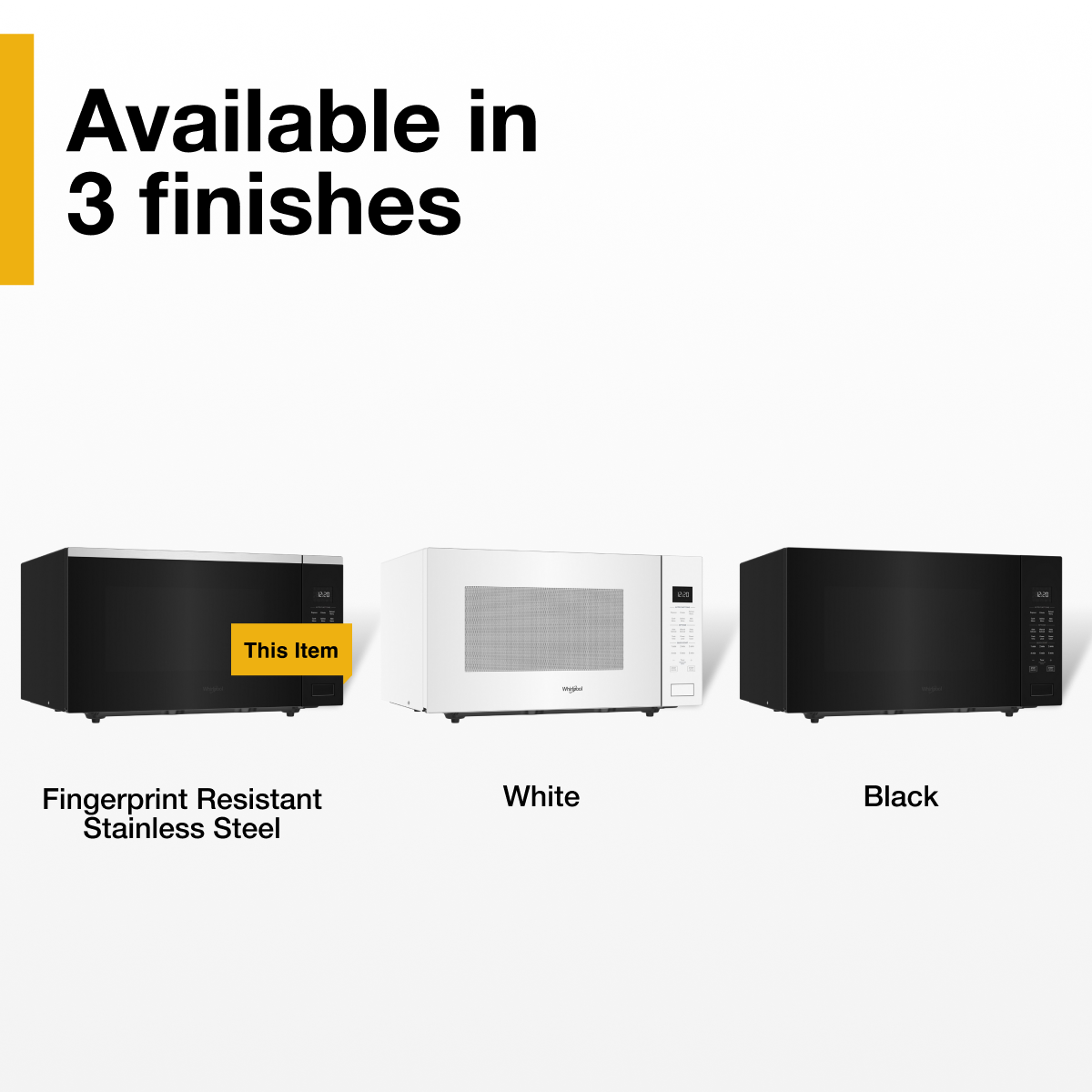 Whirlpool - 2.2 Cu. Ft. Countertop Microwave with Sensor Cooking - Stainless Steel