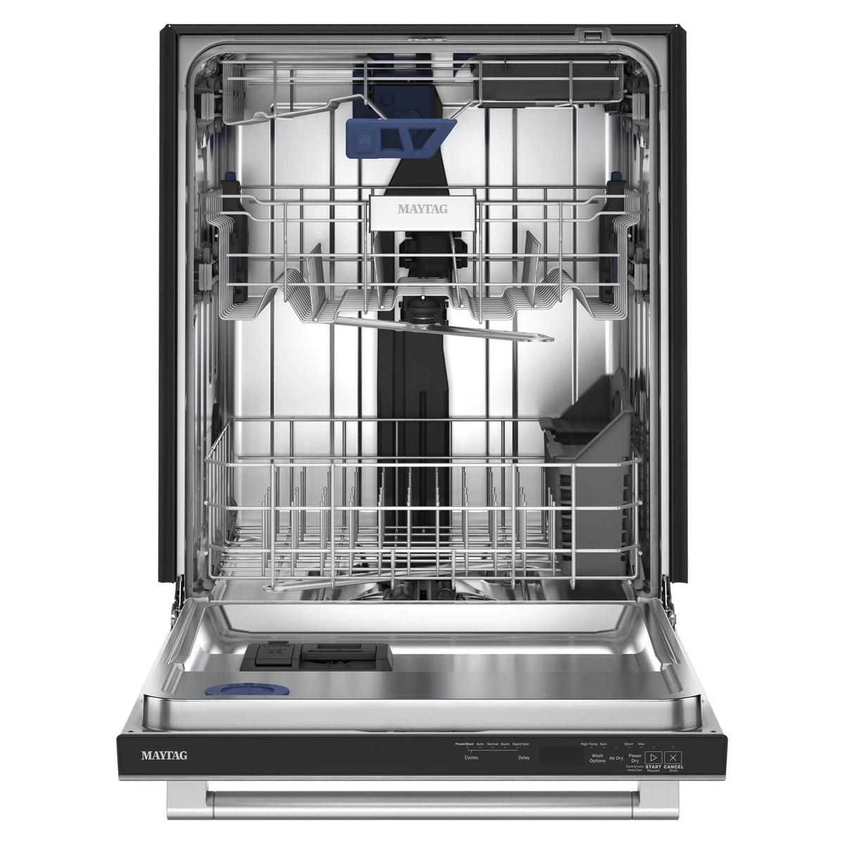 Maytag - 24 inch Top Control Built-In Dishwasher with PowerBlast Cycle and PowerDry - Stainless Steel