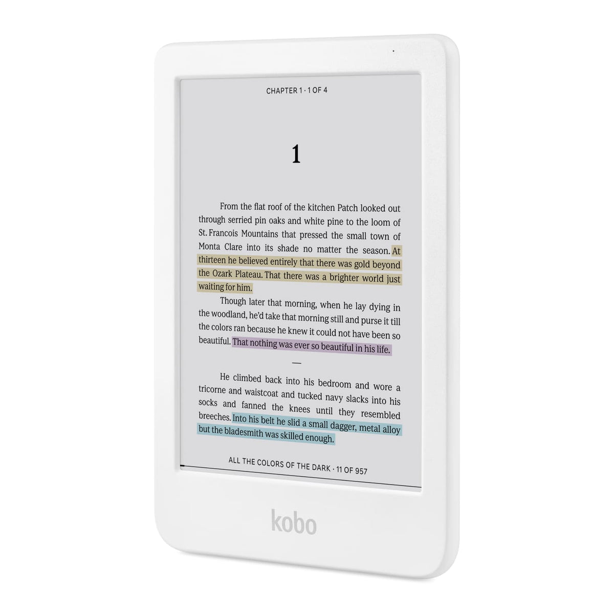 Kobo - Clara Colour | eReader | 6" E Ink Kaleido 3 Color Display with ComfortLight PRO | Waterproof | 16GB - 2025 - White