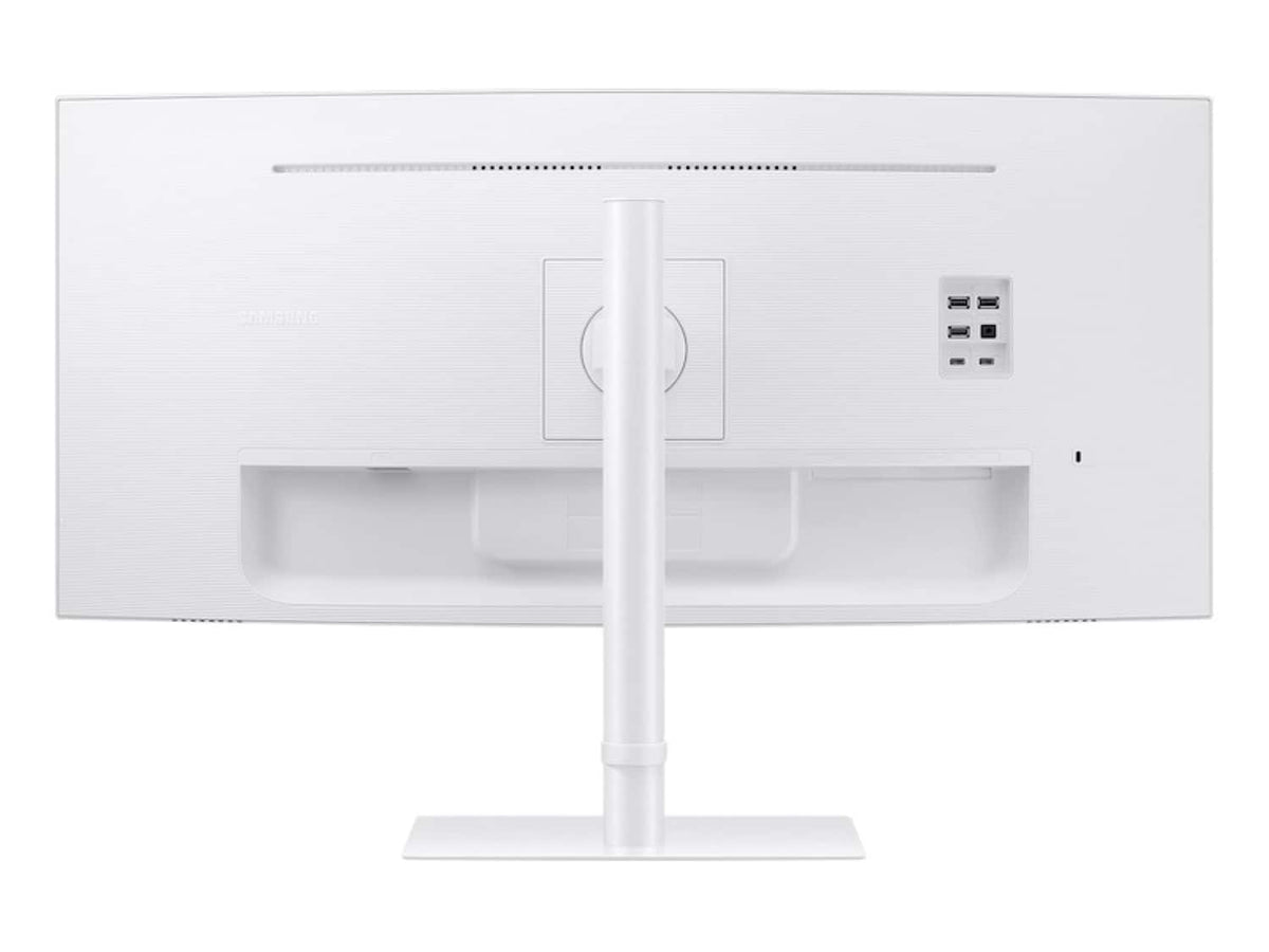 Samsung - ViewFinity 34" S6 (S65TC) UWQHD LED-LCD Curved Monitor (HDMI, DisplayPort, USB) - White