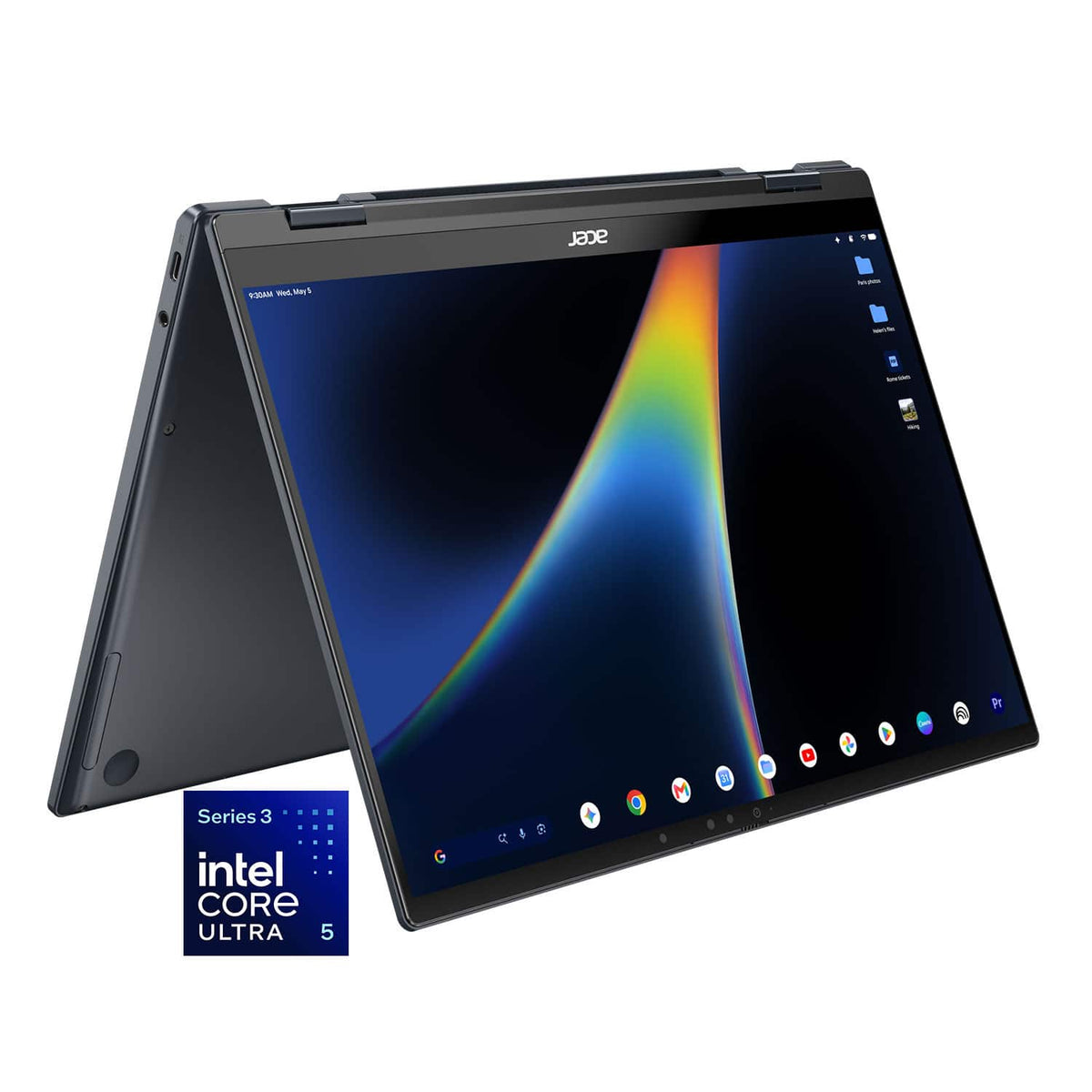 Acer - Googlebook 14 Laptop - 14" 3K OLED 120Hz Touch - Intel Core Ultra 5 Series 3 2026 - 16GB Memory – 512GB Storage - Elemental Blue