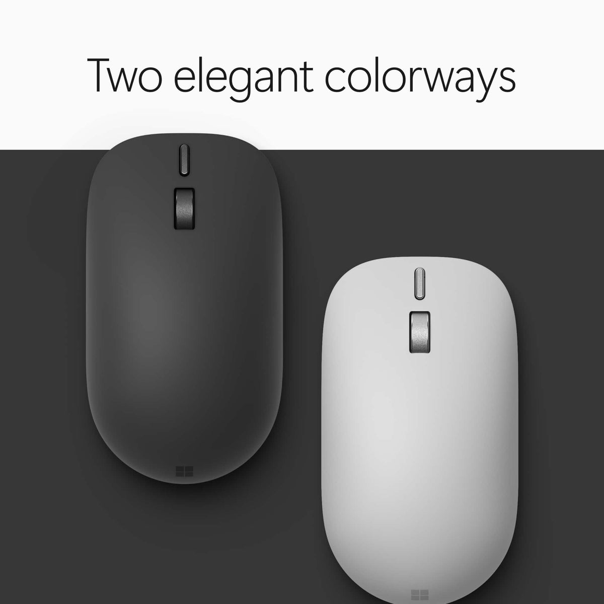 Microsoft - Surface Mouse - Bluetooth Ambidextrous Mouse with BlueTrack and Haptics - Wireless - Black