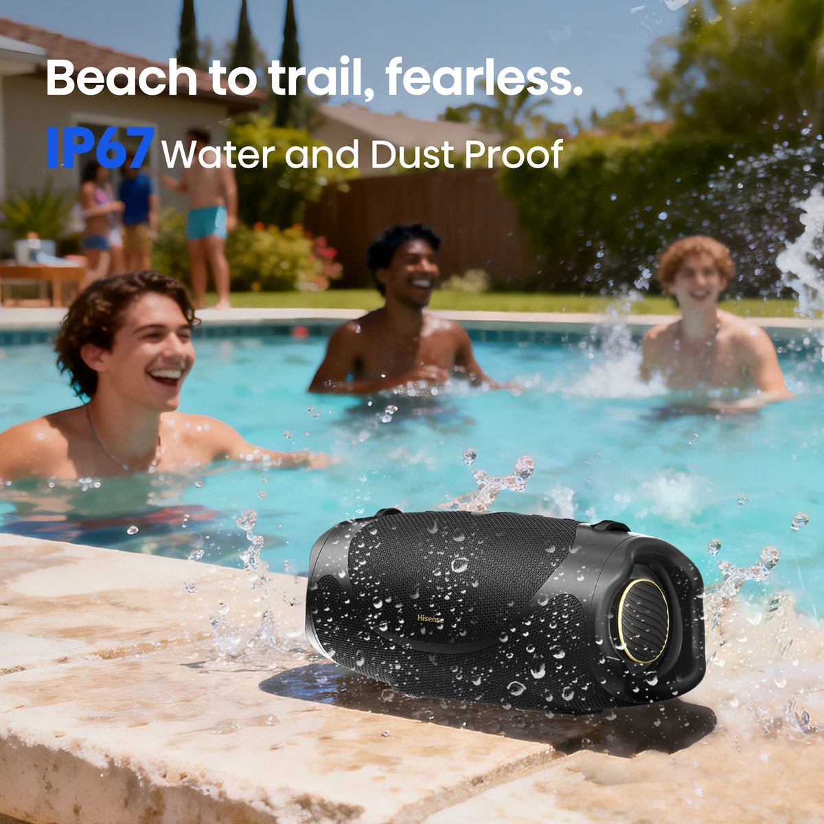 Hisense - Portable Speaker - Black