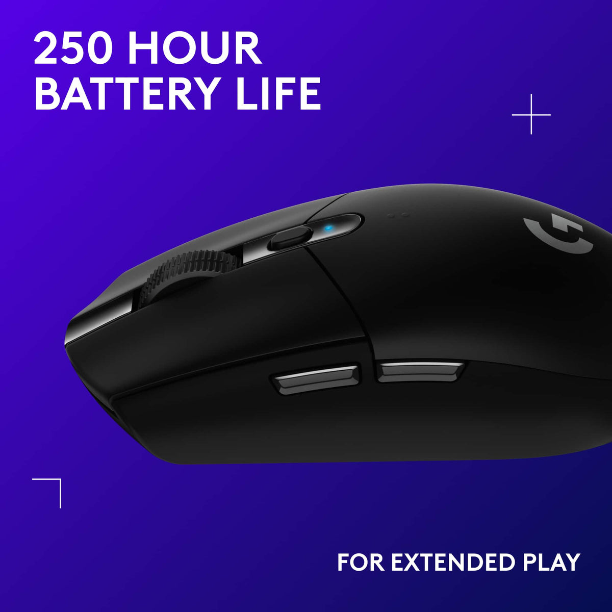 Logitech - G305 LIGHTSPEED Wireless Optical 6 Programmable Button Gaming Mouse with 12,000 DPI HERO Sensor - Wireless - Black