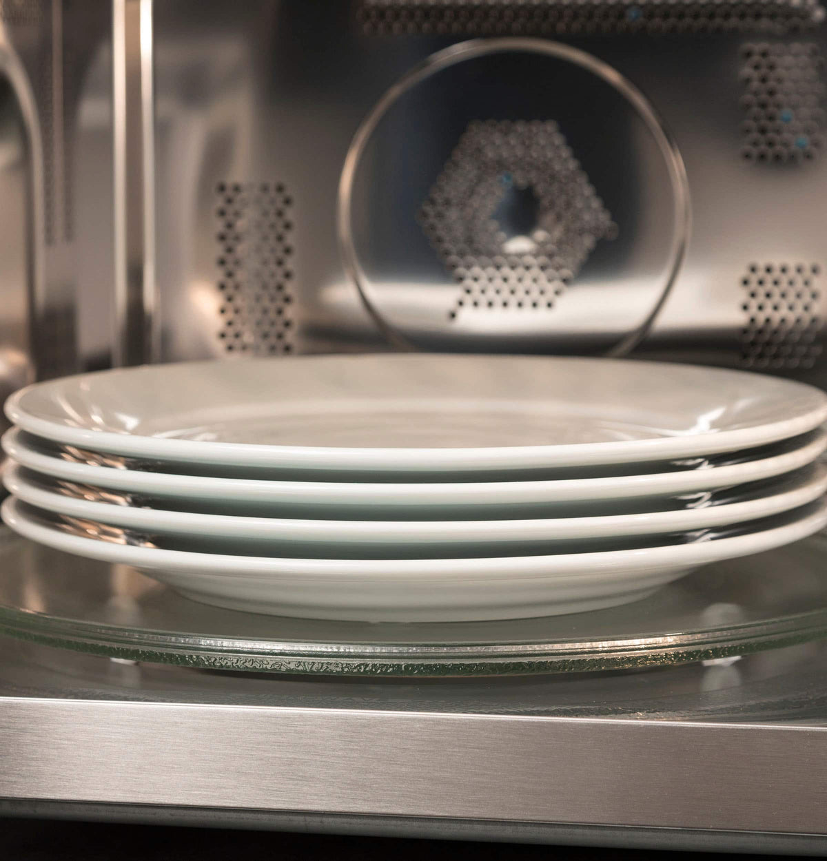 GE Profile - 1.5 Cu.Ft. Convection Countertop Microwave with Sensor Cooking and Scan to Cook Technology - Stainless Steel