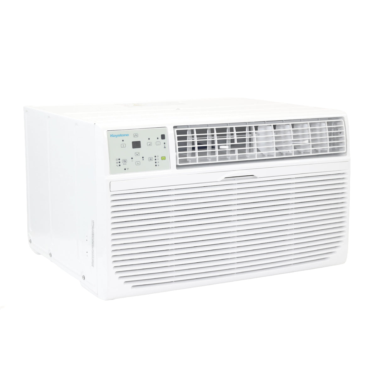 Keystone - 14,000 BTU 230V Through-the-Wall Air Conditioner with Follow Me LCD Remote Control - White