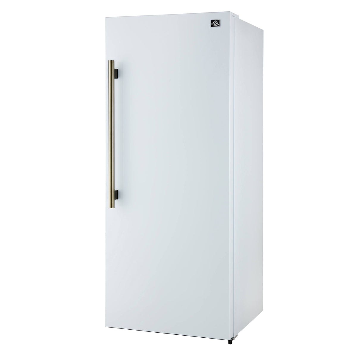 Forno Appliances - Maderno 13.6 Cu. Ft. Built-In Upright Convertible Freezer with Decorative Grill and Right Swing Door - White
