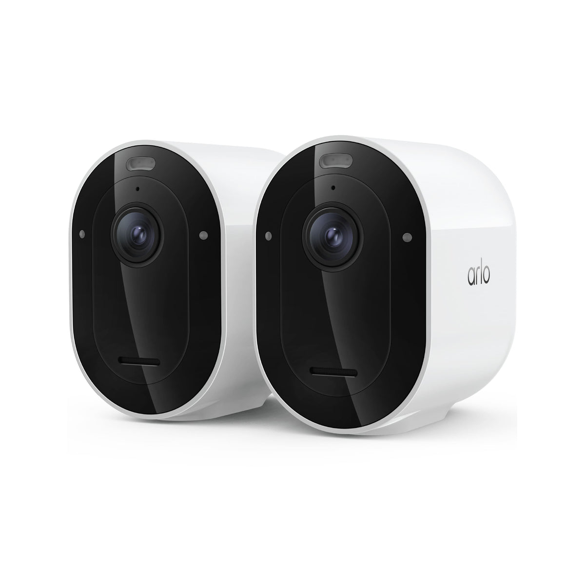 Arlo - Pro Outdoor Security Camera 2K HDR (6th Gen, 2025 Release) - Wireless, Rechargeable Battery, 2-Cam - White