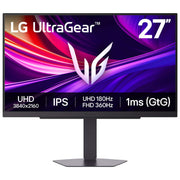 LG - UltraGear 27" IPS Dual Mode (4K UHD 180Hz, FHD 360Hz), 1ms, NVIDIA G-SYNC, AMD Freesync Gaming Monitor (HDMI, DP, USB-C) - Black