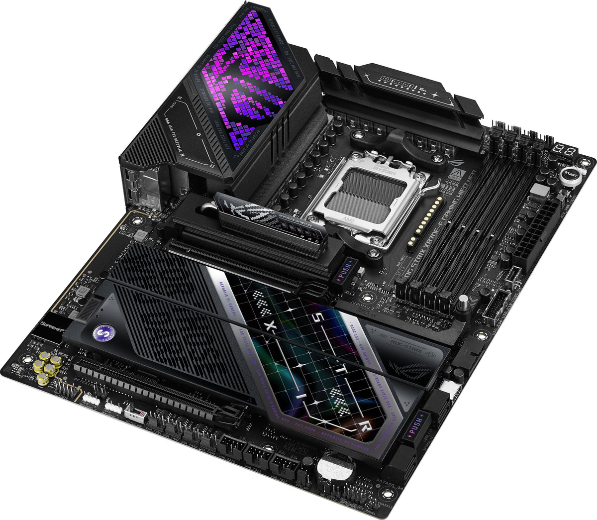 ASUS - ROG STRIX X870E-E GAMING Wi-FI 7 NEO (Socket AM5) AMD X870E ATX DDR5 Wi-Fi 7 Motherboard - Black