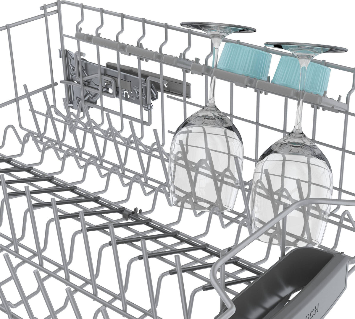 Bosch - 300 Series 24" Front Control Smart Built-In Stainless Steel Tub Dishwasher with 3rd Rack and AquaStop Plus, 46 dBA - Stainless Steel
