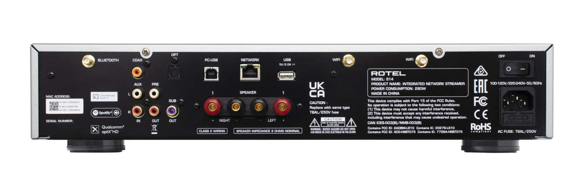 Rotel - S14 Integrated Amplified Streamer - Black