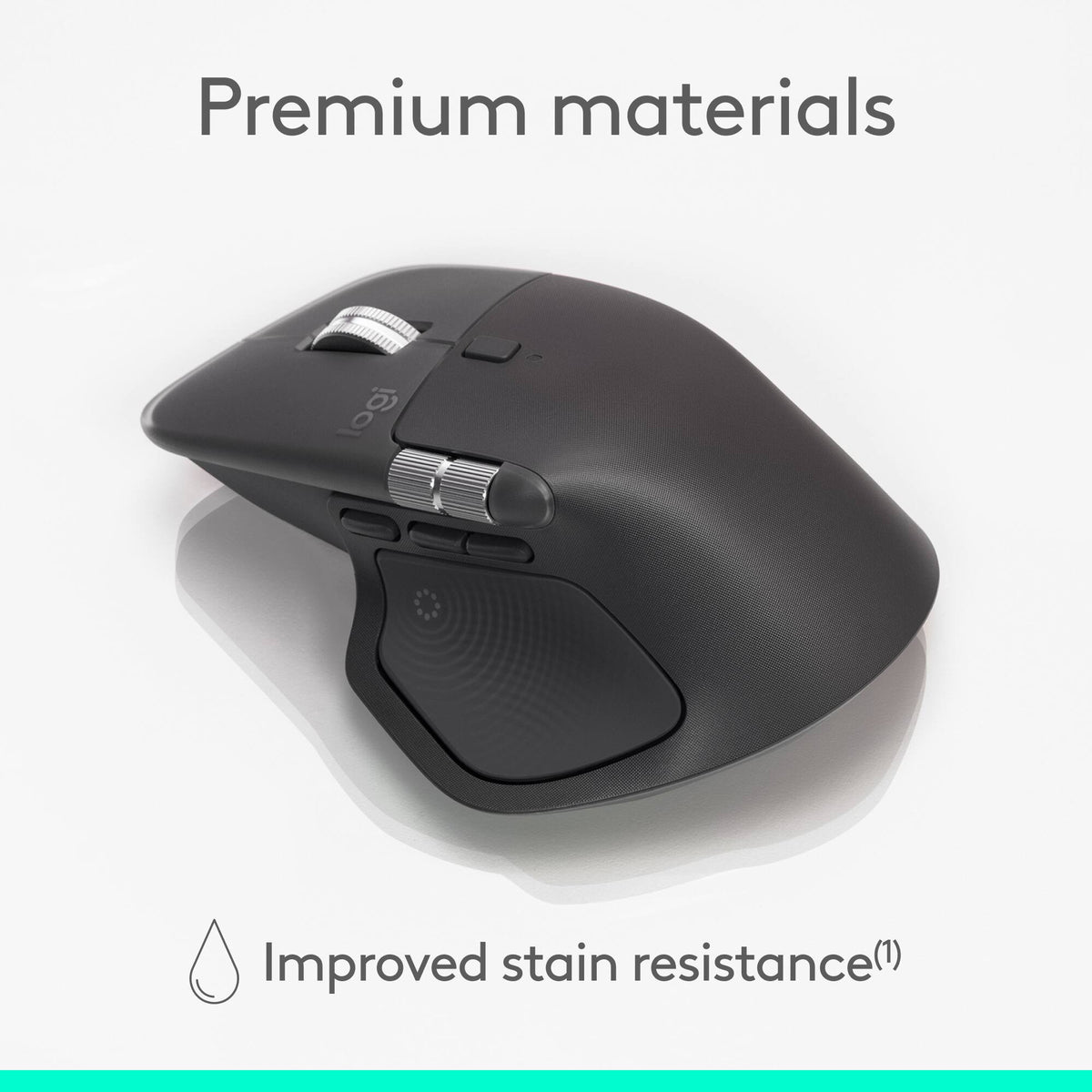 Logitech - MX Master 4 for Business Wireless Bluetooth Laser Ergonomic Right-handed Mouse with Haptic Feedback and Actions Ring - Wireless - Graphite
