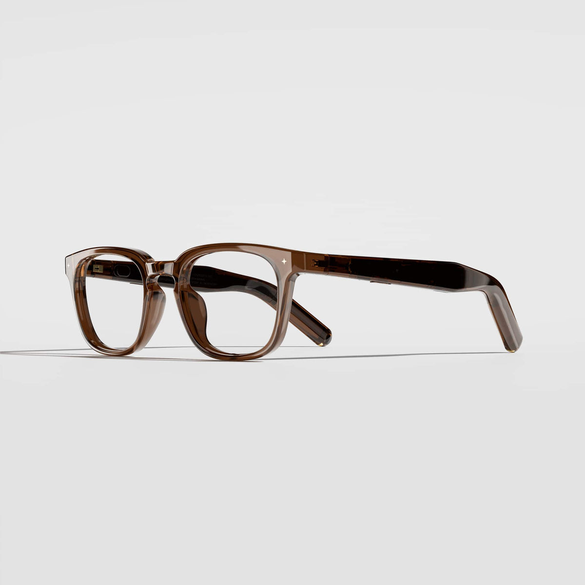 VONDER - OSLO AI Smart Glasses that Translate, Call & Remember, 16h+ Battery, Premium Audio, Privacy-First, Clear Lenses - Whiskey